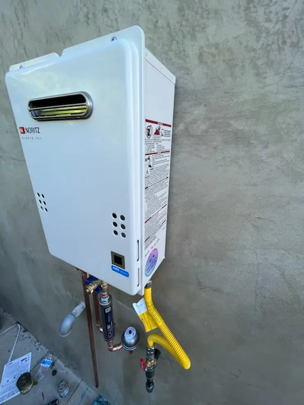 Tankless water heater installation for Lawson homes
